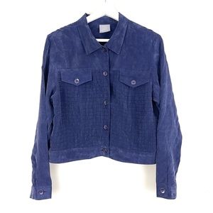 Vintage Rabbit Rabbit Rabbit Design Button Front Blouse Shirt Jacket